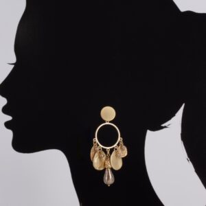 Matte gold “Greek Style” & Bronze earrings
